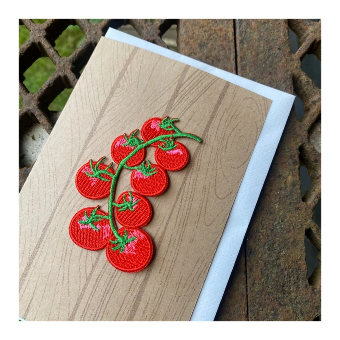 Iron On Patch Greeting Card - Tomatoes