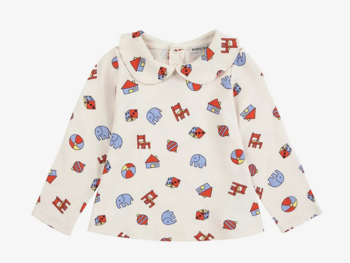 Toys AOP Collar L/S Tee