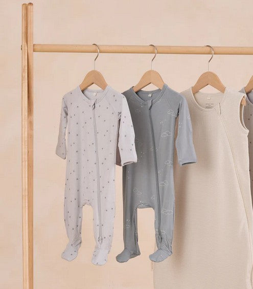 Twinkle Bamboo Zip Footie