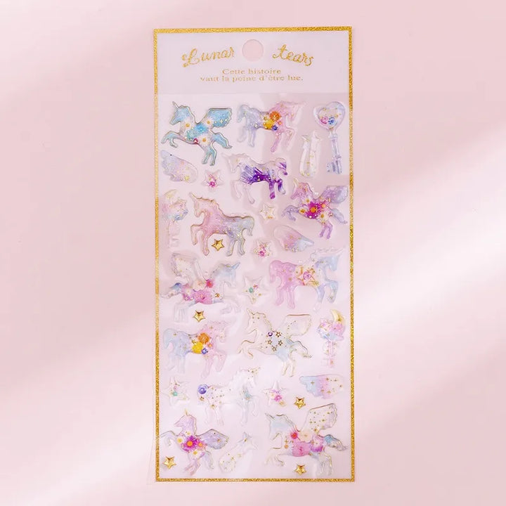 Unicorns Glitter Magic Stickers