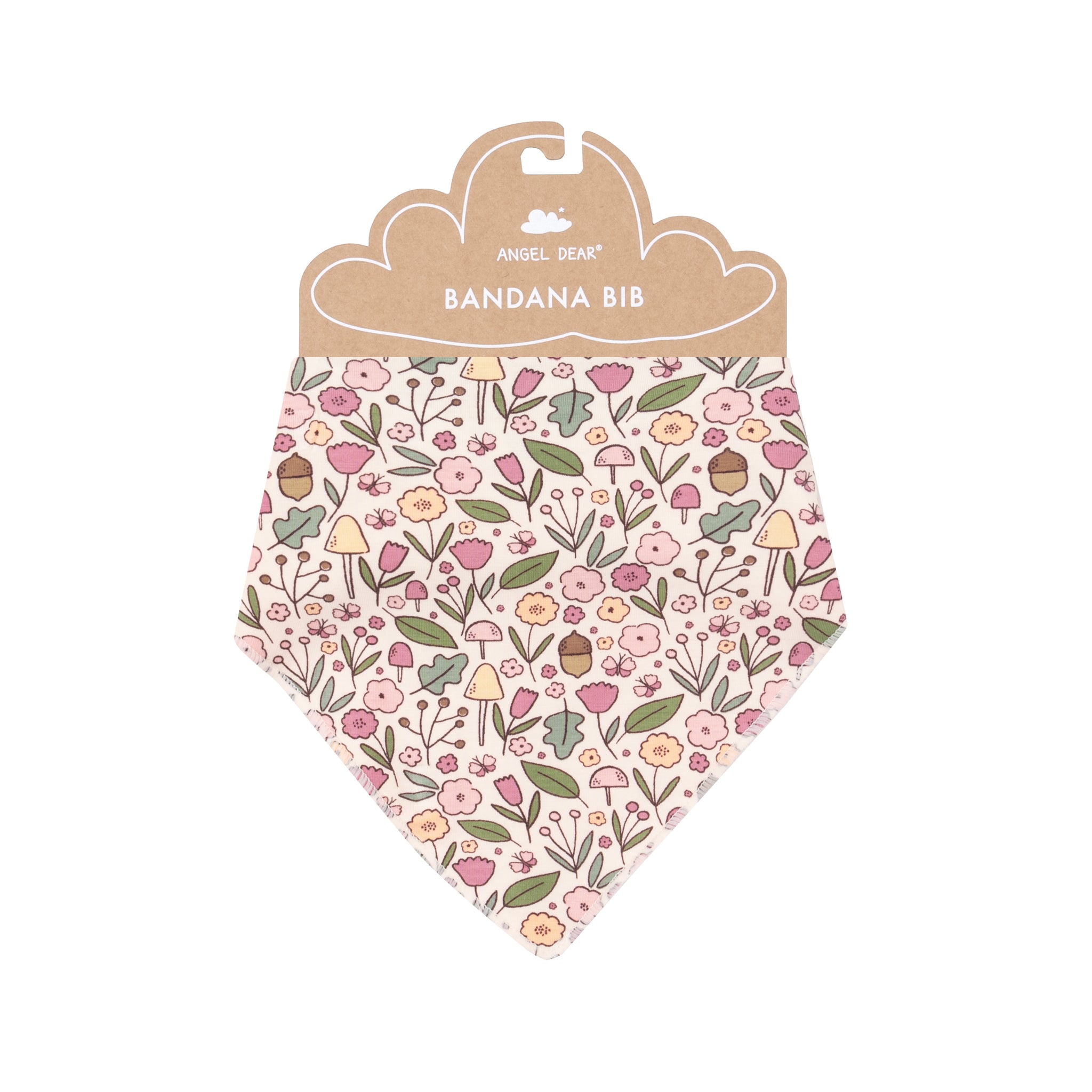 Acorn Floral Bandana Bib