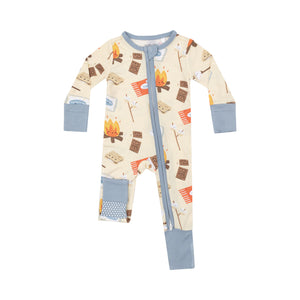 Smores 2 Way Zip Footless Romper