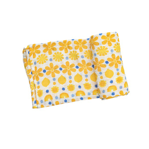 Sunny Lemon Swaddle Blanket