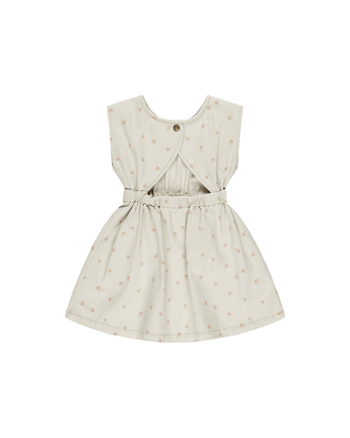 Sand Ditsy Denim Mini Dress