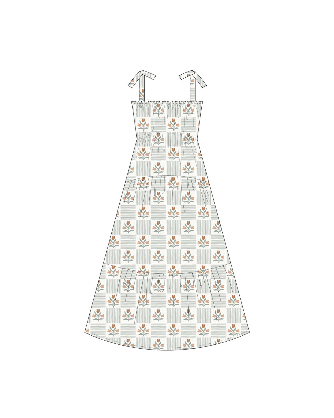 Garden Grid Delphina Dress *