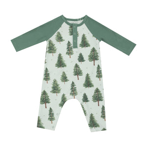 Forest Trees Raglan Romper