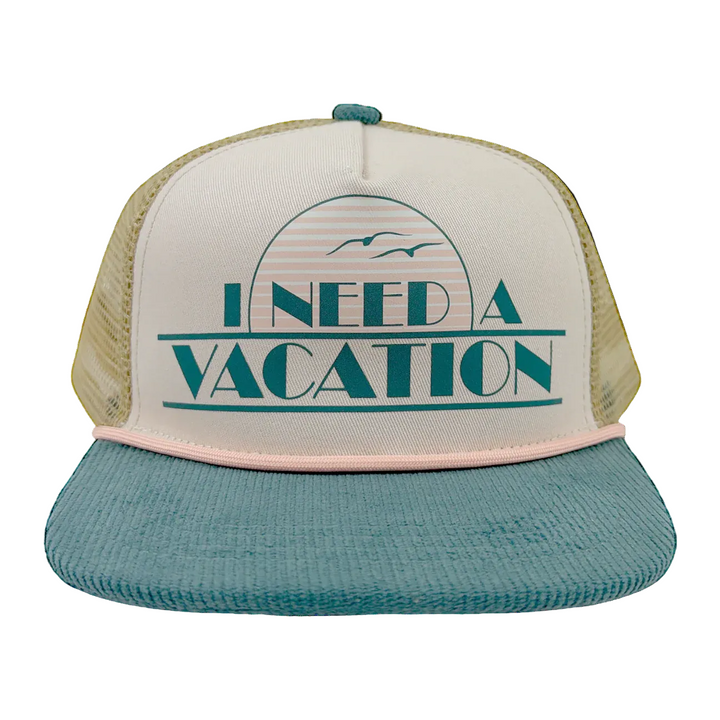 Kids Trucker Hat - Need A Vacation (2-5 years)