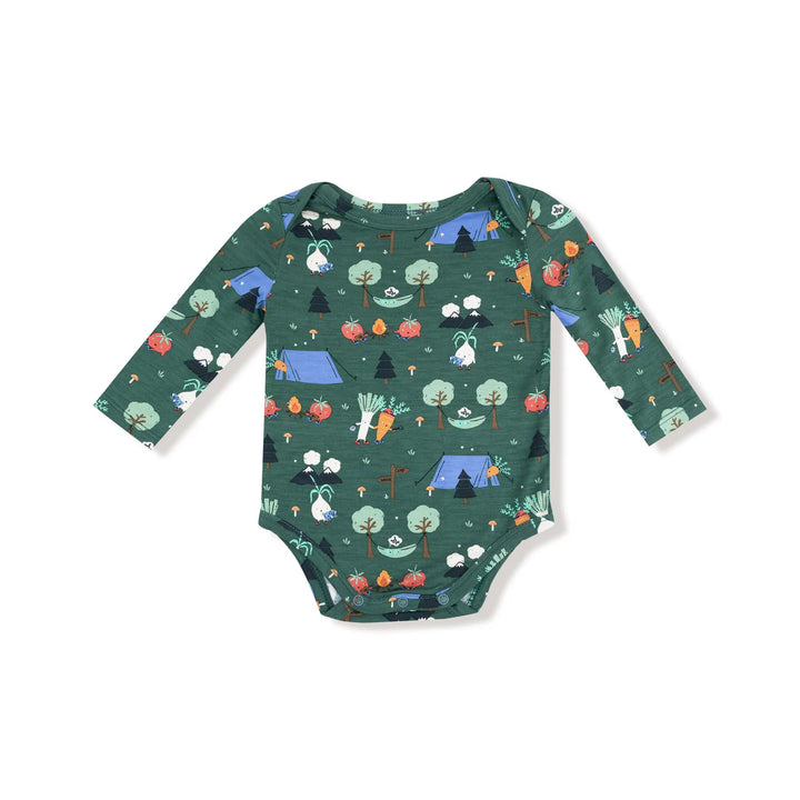 Camping Veggies Lap Shoulder Bodysuit