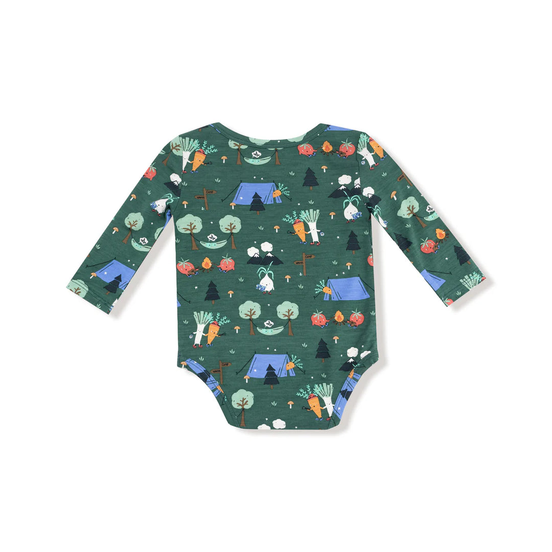 Camping Veggies Lap Shoulder Bodysuit
