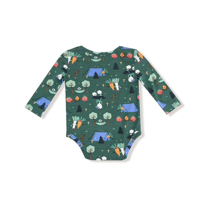 Camping Veggies Lap Shoulder Bodysuit