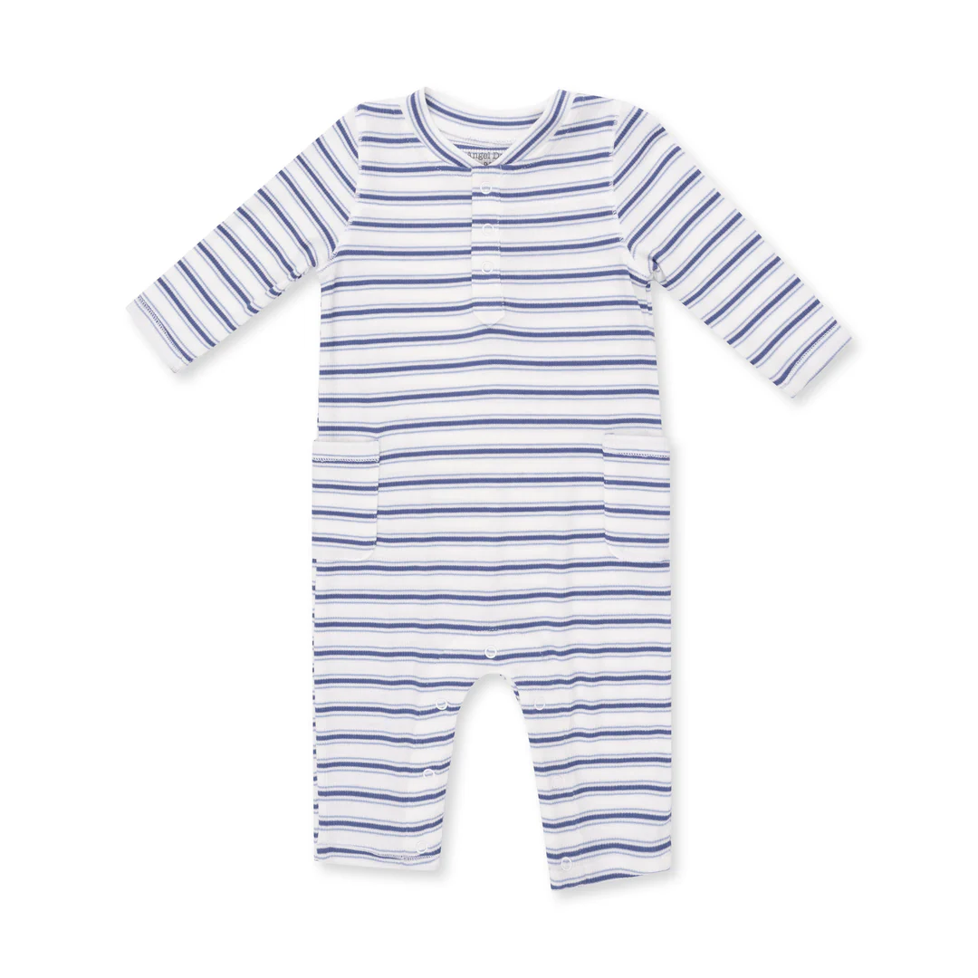 Uni Romper - Vintage Blue Stripe