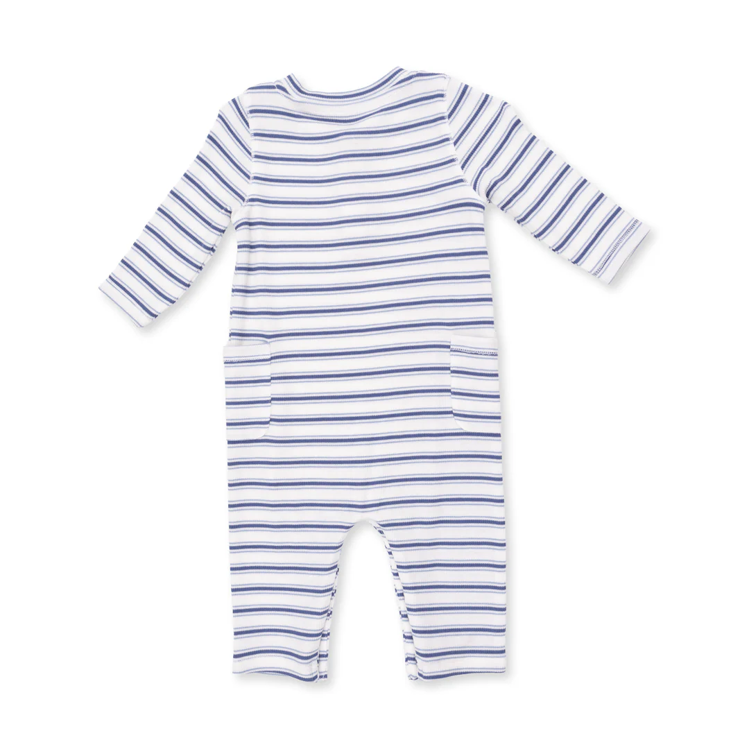 Uni Romper - Vintage Blue Stripe