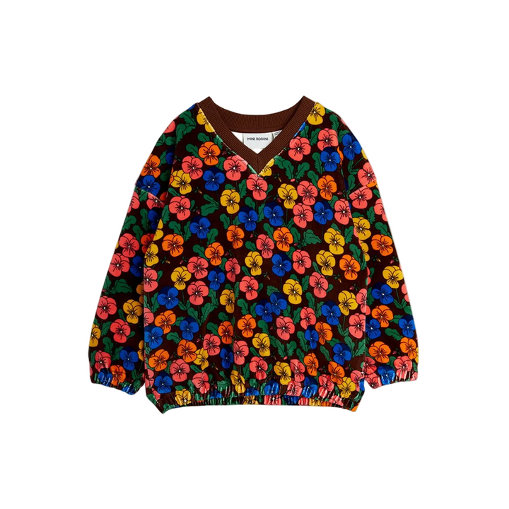 Velour Sweatshirt - Violas AOP
