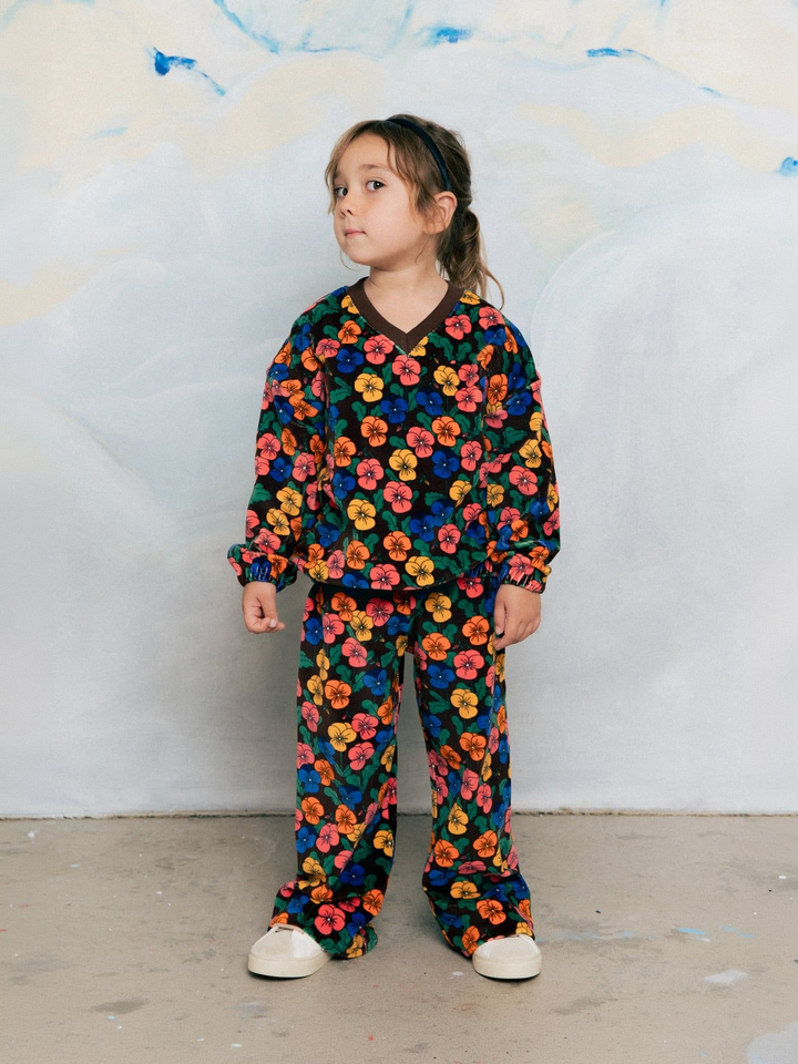 Velour Trousers - Violas AOP
