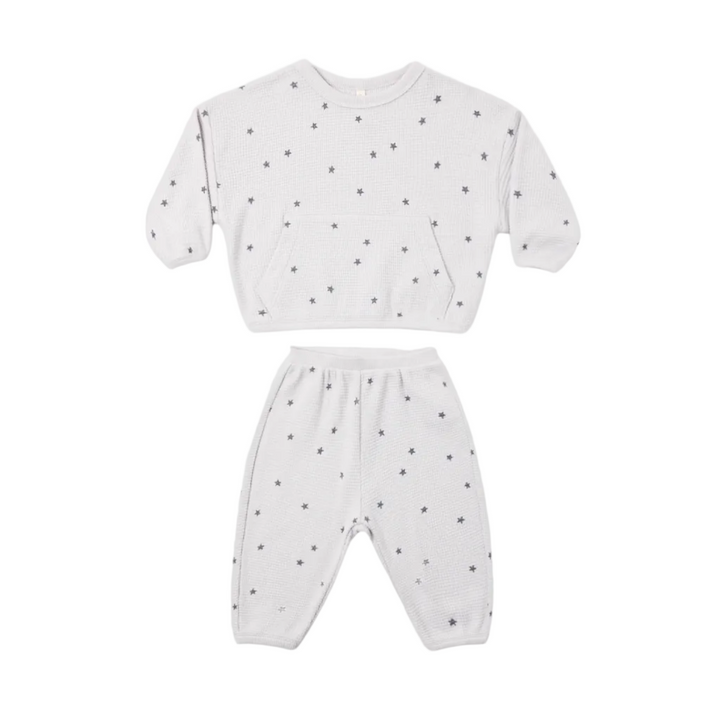 Waffle Slouch Set - Fog Stars
