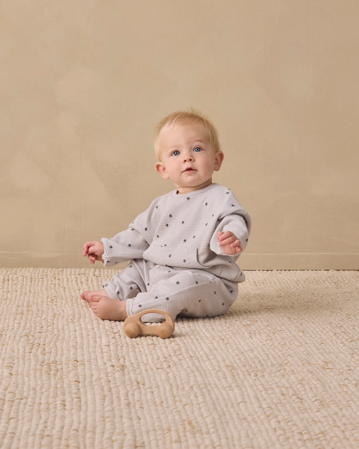 Waffle Slouch Set - Fog Stars
