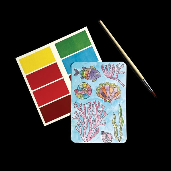 Scenic Hues DIY Watercolor Art Kit: Ocean Paradise