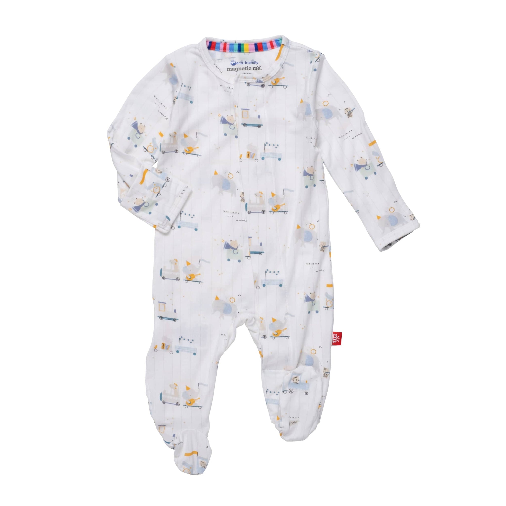 Welcome Wagon Footed Romper
