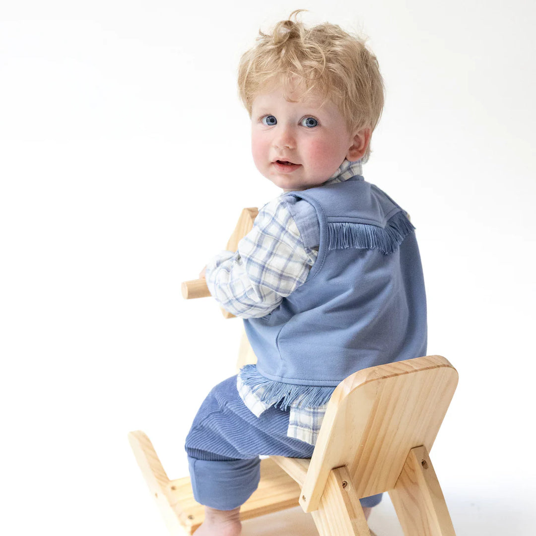 Western Fringe French Terry Vest