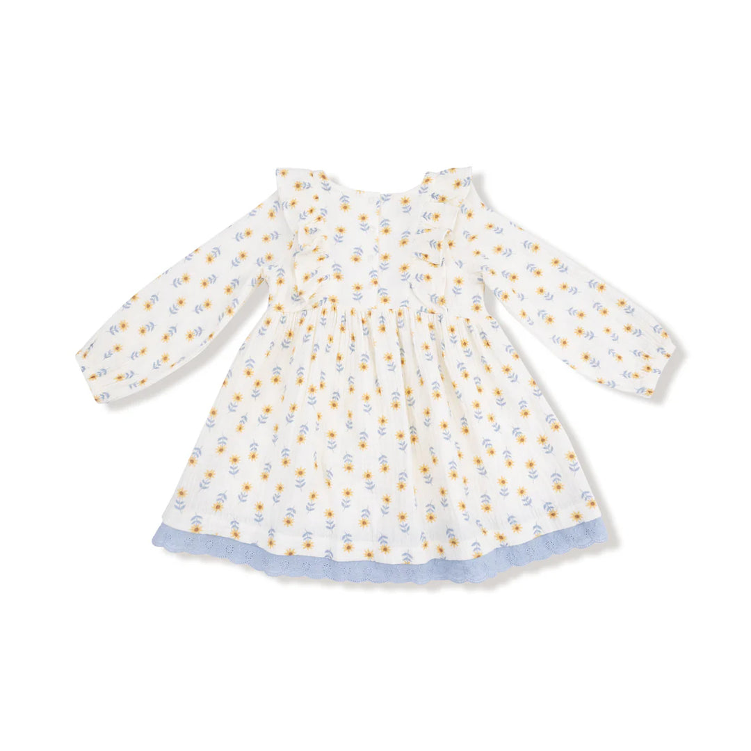 Western Sunflower Dress with Leggings