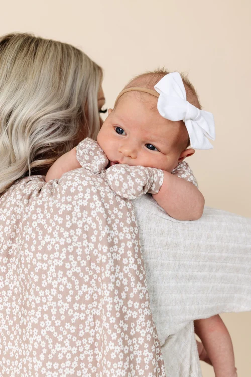 Classic Bow Headband - White