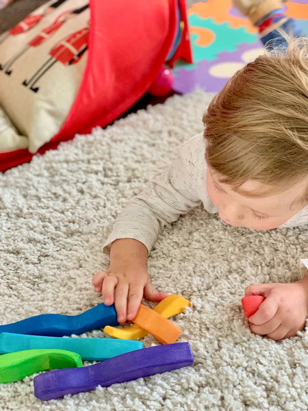 Wooden Waves Rainbow Stacker Toy