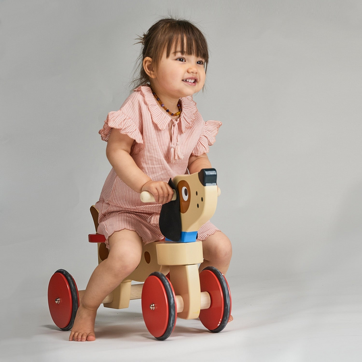 Wooden Ride On Puppy