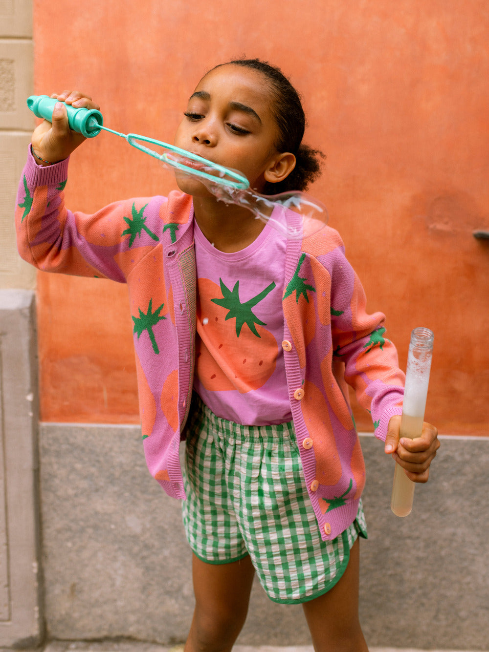 Garden Party Check Woven Dolphin Shorts