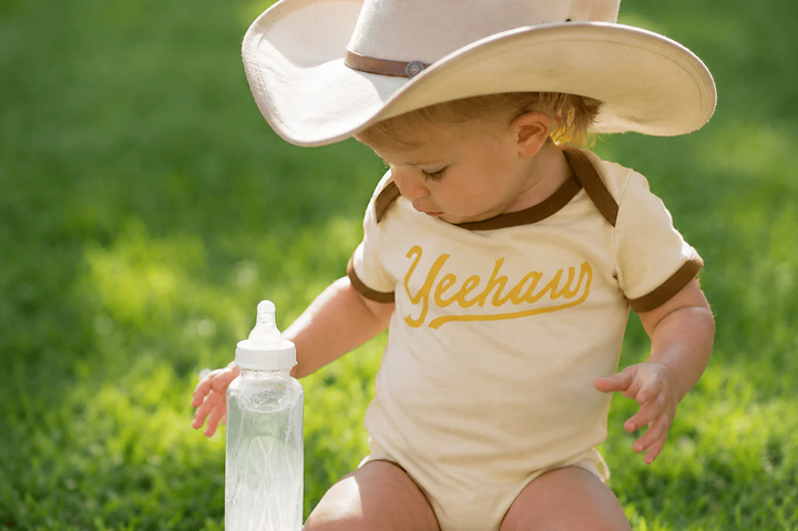 Yeehaw Vintage Ringer Onesie