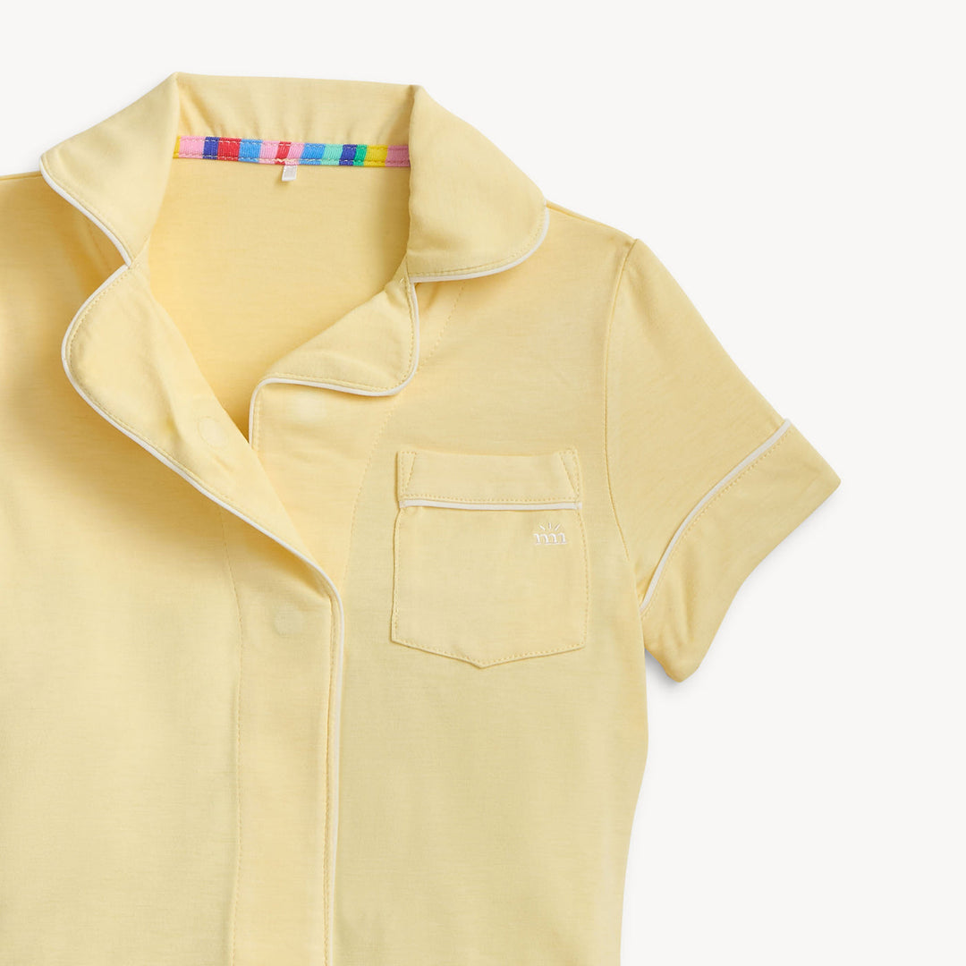 Yellow Stars Right Fit S/S PJs