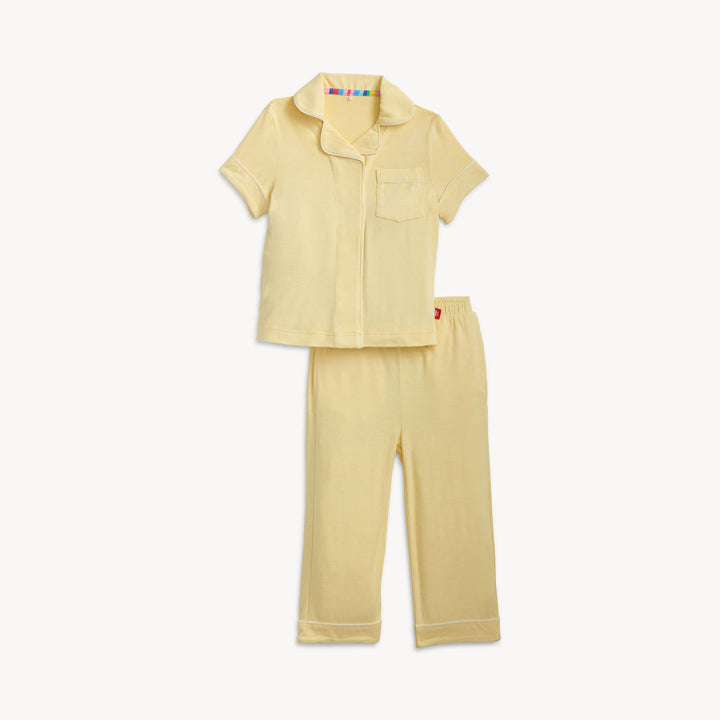 Yellow Stars Right Fit S/S PJs