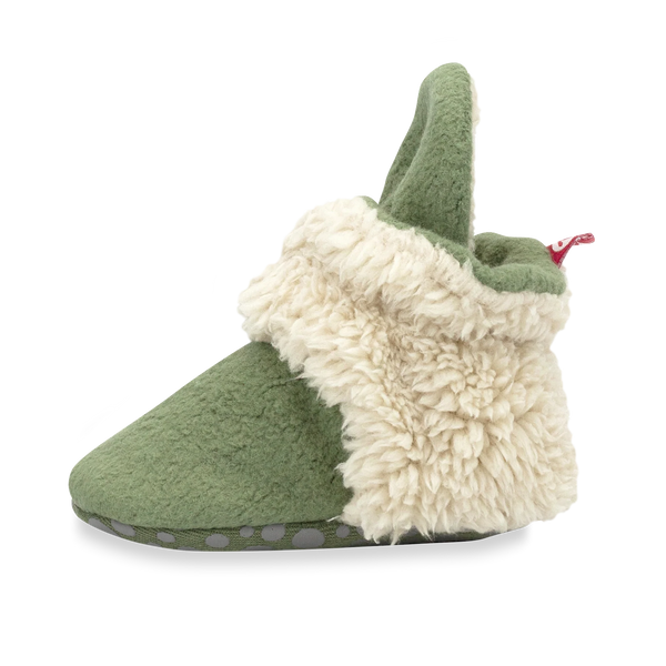 Olive Cozie Fleece Fur Lined Bootie