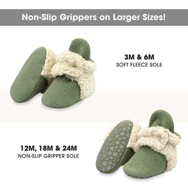 Olive Cozie Fleece Fur Lined Bootie