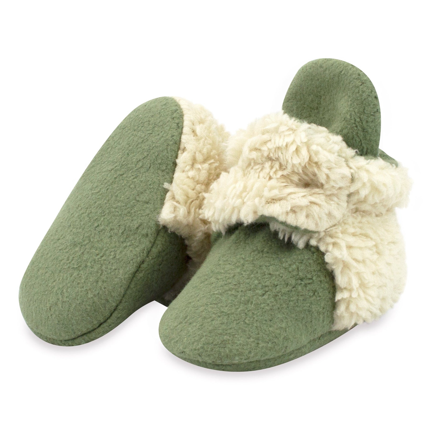 Olive Cozie Fleece Fur Lined Bootie