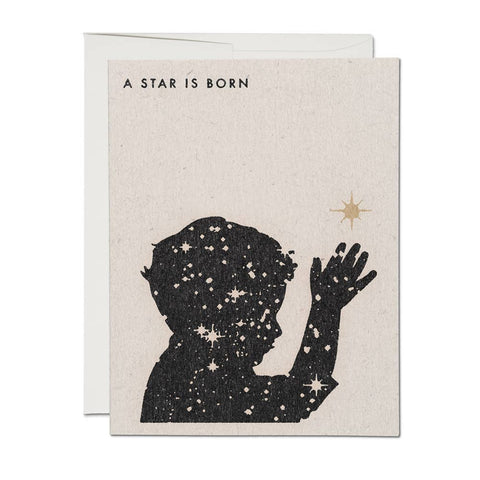 A Star Is Born baby greeting card