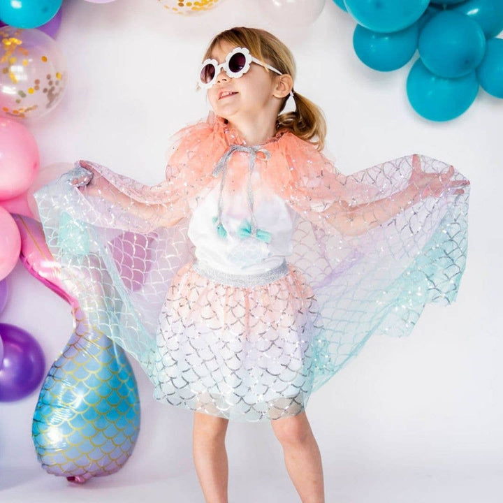 Mermaid Ombre Sequin Cape