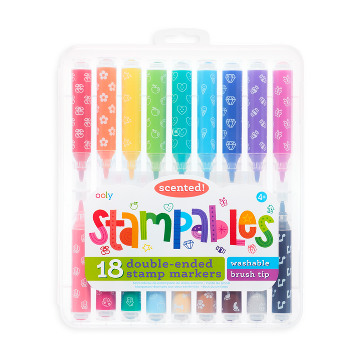 Stampables Double-Ended Brush + Stamp Markers Set