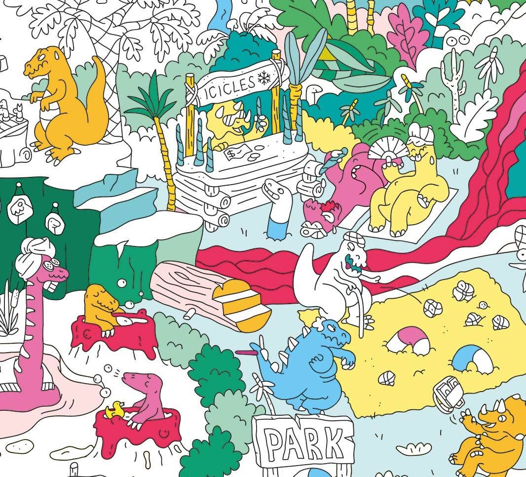 Dino Giant Coloring Poster