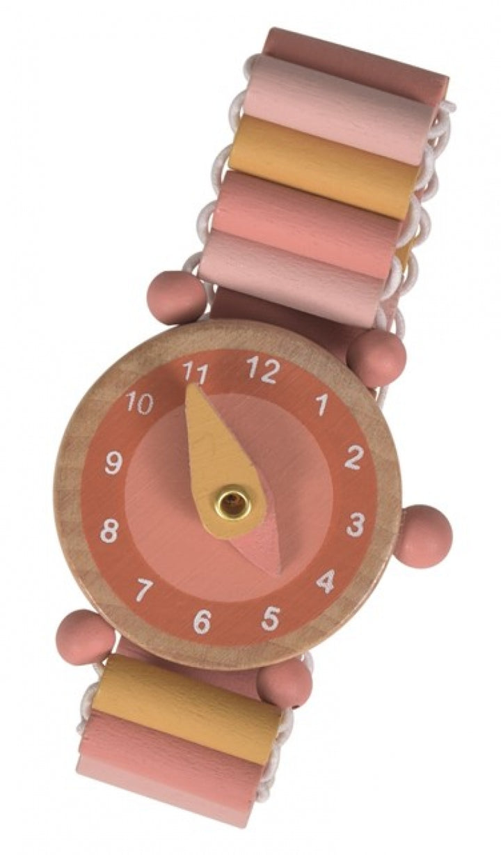 Les Petits Emma Wooden Watch Pink