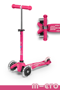 Pink LED Micro Mini Deluxe Scooter