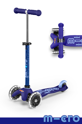 Blue LED Micro Mini Deluxe Scooter (2-5 years)