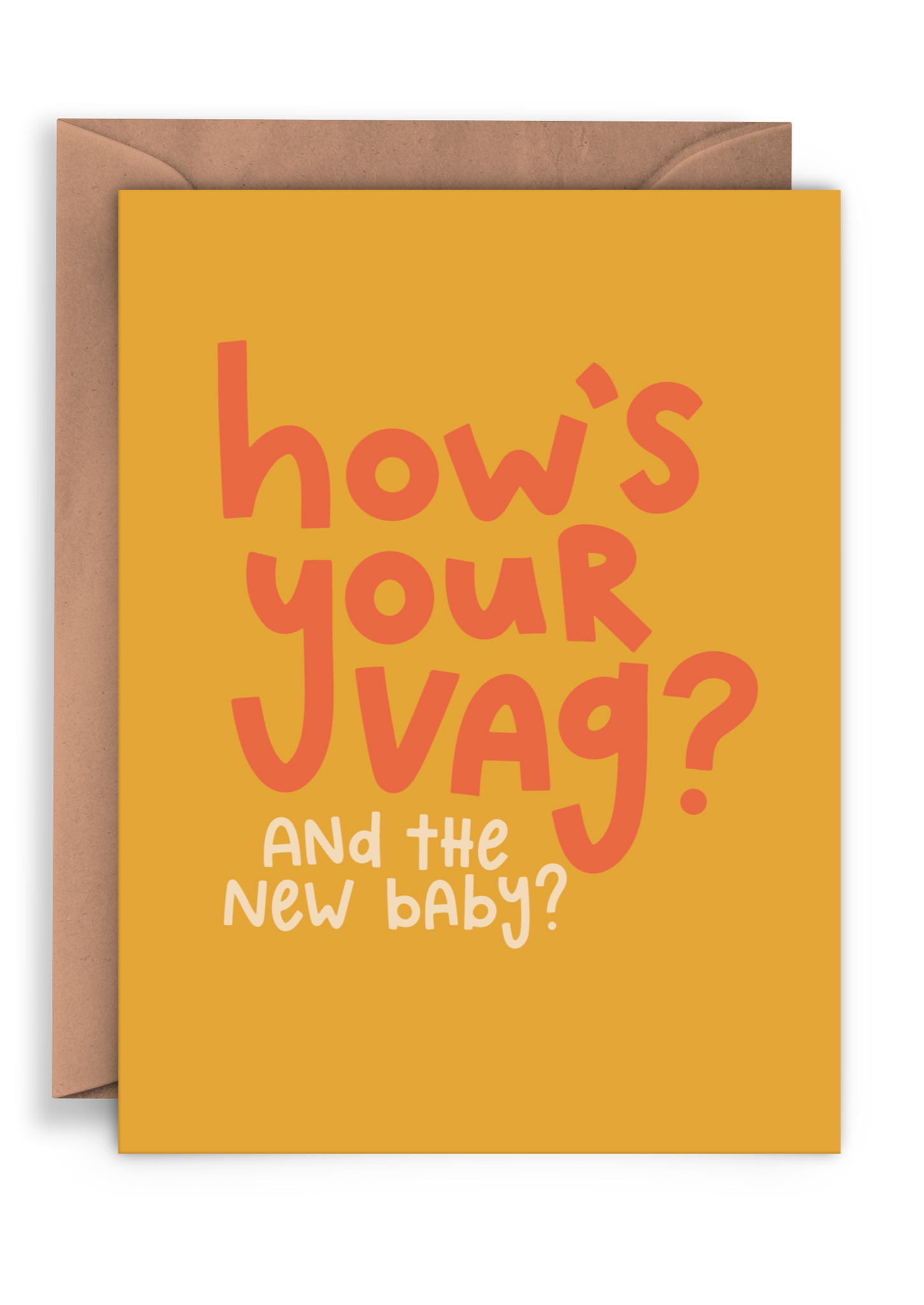 How's Your Vag? New Baby Card