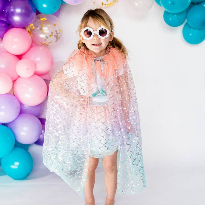 Mermaid Ombre Sequin Cape