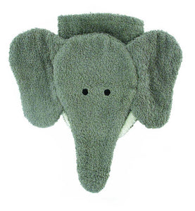 Elephant Organic Washcloth Puppet