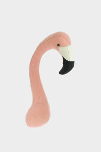 Flamingo Head Wool Mount