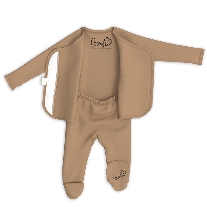 Mocha Footie Romper