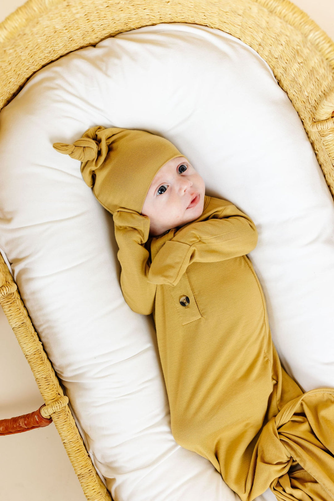 Sutton Mustard Knotted Gown