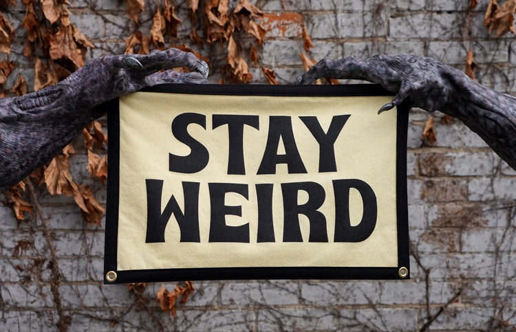 Stay Weird Camp Flag
