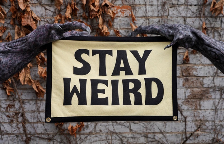 Stay Weird Camp Flag