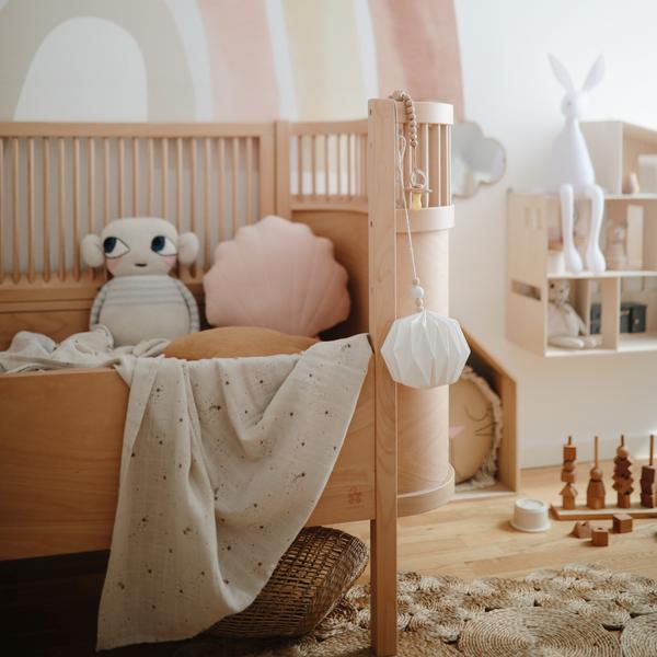 Organic Muslin Swaddle Blanket Falling Stars